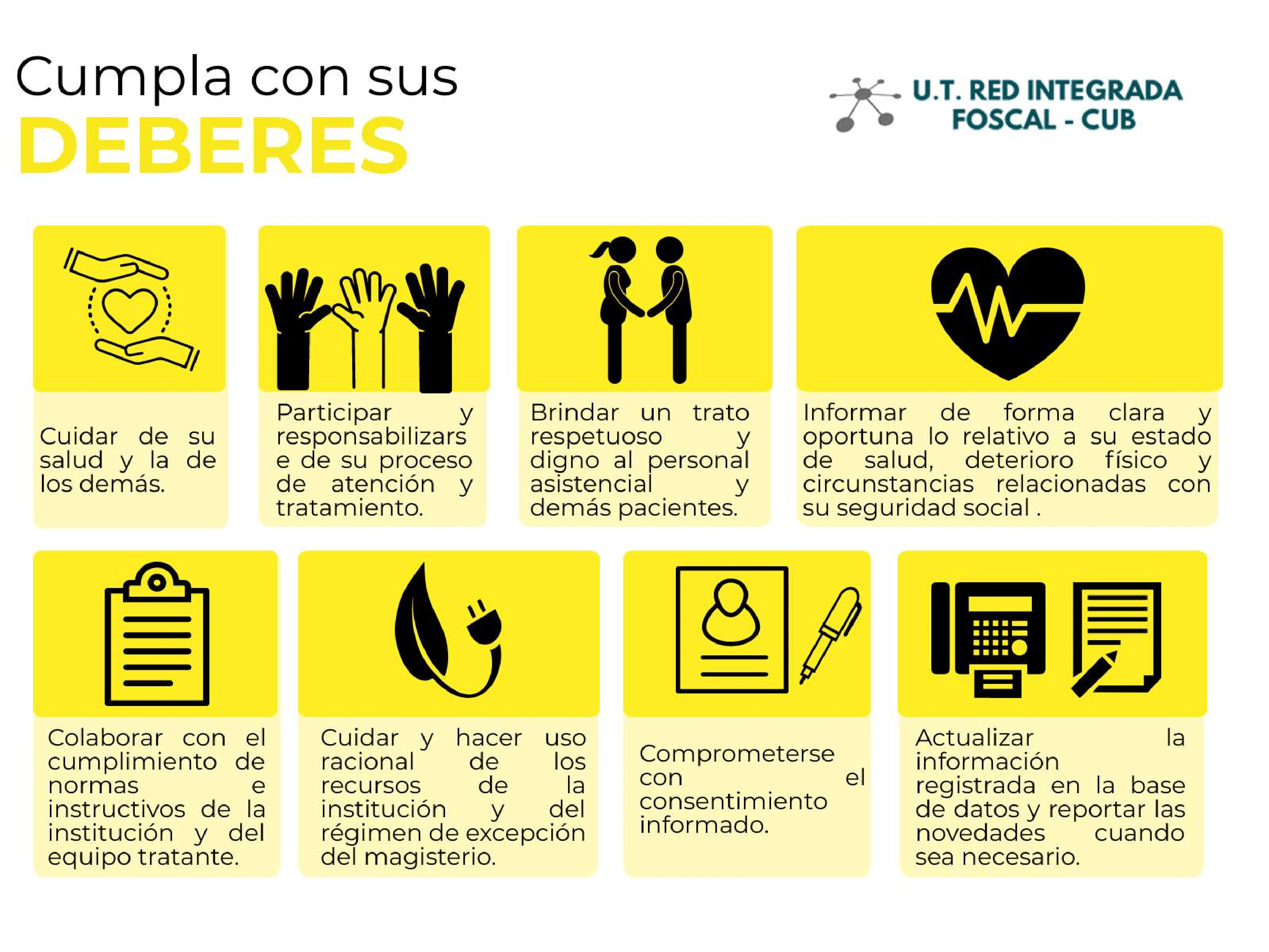 Derechos Y Deberes Del Usuario UT Red Integrada FOSCAL CUB